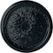 Ekena Millwork Luton Ceiling Medallion (Fits Canopies up to 1 1/8"), Hand-Painted Night Shade, 15 3/4"OD x 5/8"P CM16LUNSF - alternate 1